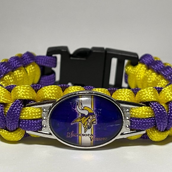 Minnesota Vikings NFL Paracord Bracelet NEW - Picture 1 of 2